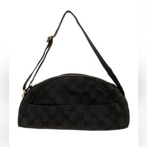 Gucci GG Black Monogram Shoulder Bag